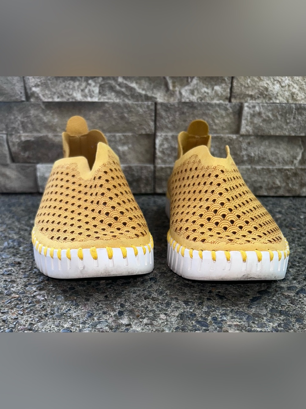 Ilse Jacobsen Yellow Suede Slip-On Sneakers 39 (9) - Picture 6 of 6